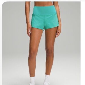 Lululemon Kelly Green Speed Ups High Rise 2.5